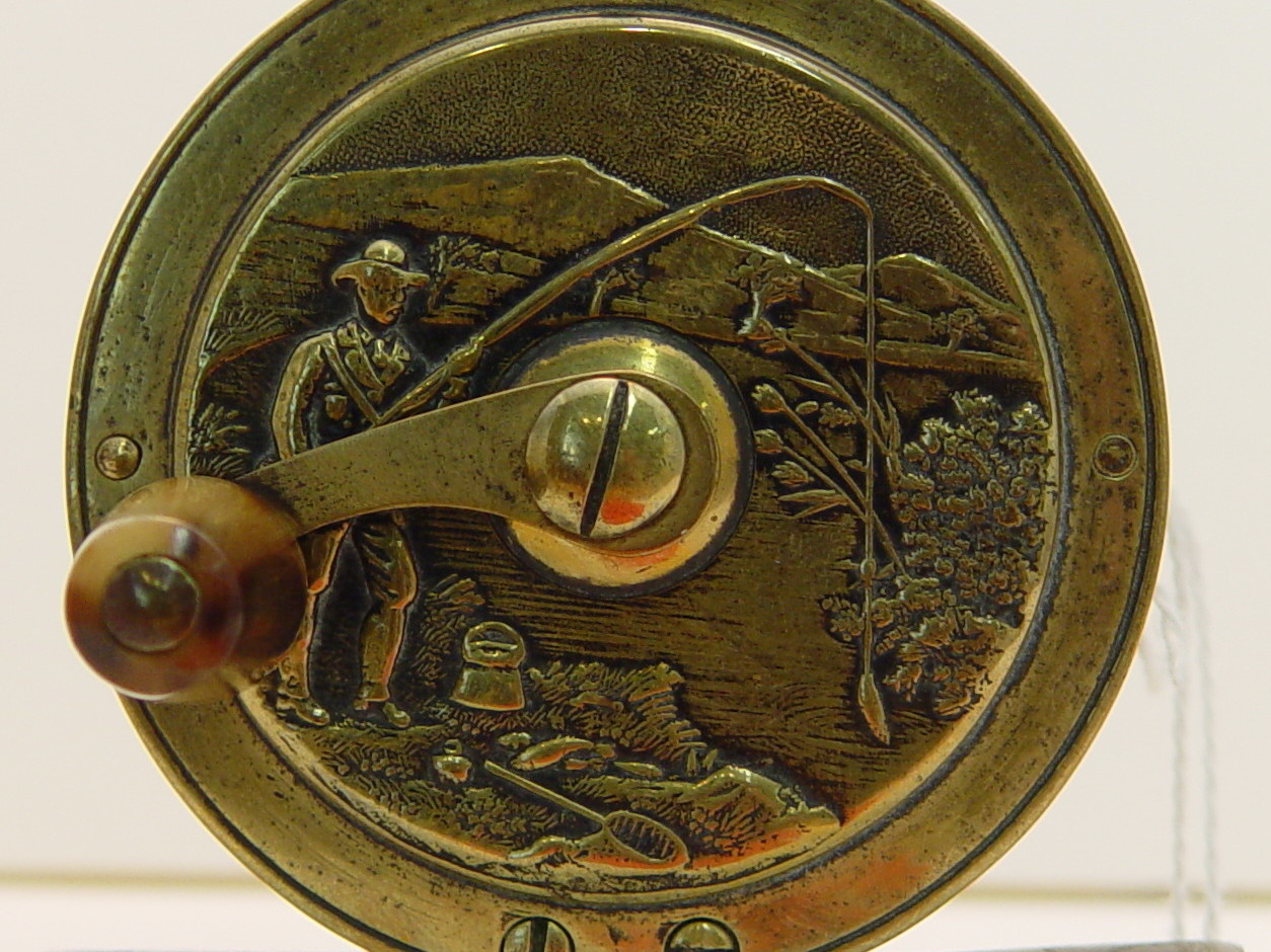 Single-Action Brass Ball-Handle Reel - American Museum Of Fly Fishing